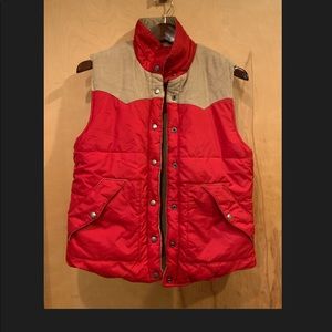Roxy reversible red and corduroy vest